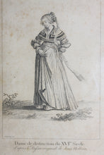 Load image into Gallery viewer, Hans Holbein the Younger, after. Dame de distinction du XVIème Siècle. Engraving by Johann Rudolf Schellenberg. Basel, 1798.