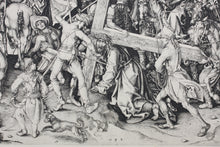 Load image into Gallery viewer, Martin Schongauer, after. Christ carrying the Cross. Photogravure after engraving. Late XIX C.