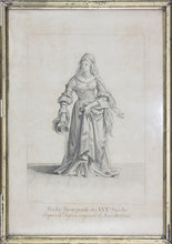 Load image into Gallery viewer, Hans Holbein the Younger, after. Riche Bourgeoise du XVIme Siècle. Engraving Johann Rudolf Schellenberg. Basel, 1798.