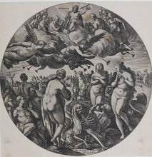 Load image into Gallery viewer, Jan van der Straet, after. The Raising of the Dead. Engraving by Hendrik Goltzius. 1577 (circa).