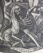 Load image into Gallery viewer, Jan van der Straet, after. The Raising of the Dead. Engraving by Hendrik Goltzius. 1577 (circa).
