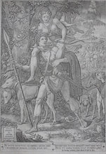 Load image into Gallery viewer, Luca Penni, after. Allegory of the Hunt. Engraving by Giorgio Ghisi. 1556.