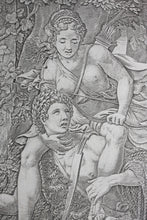 Load image into Gallery viewer, Luca Penni, after. Allegory of the Hunt. Engraving by Giorgio Ghisi. 1556.