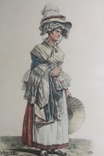 Load image into Gallery viewer, Carle Vernet, after. Marchande de Chiffons. Tinted lithograph. XIX Century.
