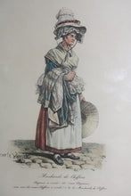Load image into Gallery viewer, Carle Vernet, after. Marchande de Chiffons. Tinted lithograph. XIX Century.
