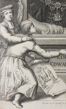 Load image into Gallery viewer, George Vertue. Portrait of King Edward VI. Engraving. 1732-1736.