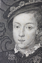 Load image into Gallery viewer, George Vertue. Portrait of King Edward VI. Engraving. 1732-1736.