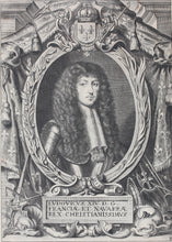 Load image into Gallery viewer, Anselm van Hulle, after. Portrait of Louis XIV. Engraving. C. 1697.