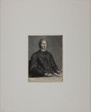 Load image into Gallery viewer, Jean-Baptiste Santerre, after. Portrait of Nicolas Malebranche. Engraving by Nicolas Etienne Edelinck. 1715 - 1767.