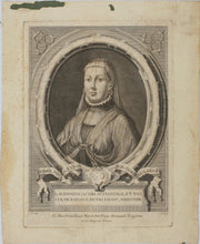 Load image into Gallery viewer, Giuseppe Zocchi, after. Portrait of: Laudomia Acciaiuoli. Engraving by Francesco Allegrini. 1750-1760 (circa).