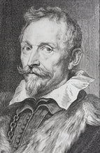 Load image into Gallery viewer, Portrait of Jan van den Wouwer. Engraving by Anthony van Dyck, Paulus Pontius, Lucas Vorsterman I. 1630-1641.