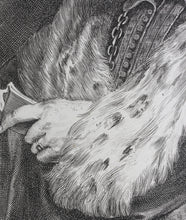 Load image into Gallery viewer, Portrait of Jan van den Wouwer. Engraving by Anthony van Dyck, Paulus Pontius, Lucas Vorsterman I. 1630-1641.