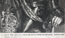 Load image into Gallery viewer, Anthony van Dyck, after. Portrait of Charles I. Engraving by Jan Meyssens. 1633-1670.