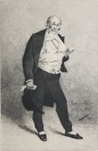Load image into Gallery viewer, Georges Jules Auguste Cain, after. Portrait of Mr. Lhéritier. Etching by Léon Gaucherel. 1881.