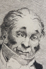 Load image into Gallery viewer, Georges Jules Auguste Cain, after. Portrait of Mr. Lhéritier. Etching by Léon Gaucherel. 1881.