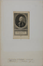 Load image into Gallery viewer, Hendrik Pothoven, after. Portrait of Daniel de Dieu. Engraving by Jacob Houbraken. 1757.