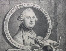 Load image into Gallery viewer, Georg Friedrich Schmidt, after. Portrait of Johann Carl Wilhelm Moehsen. Etching by Christian Bernhard Rode and Johann Conrad Krüger. 1763-1771.