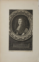 Load image into Gallery viewer, Sir Peter Lely, after. Portrait of King Charles II. Engraving of George Vertue. 1745.