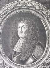 Load image into Gallery viewer, Sir Peter Lely, after. Portrait of King Charles II. Engraving of George Vertue. 1745.