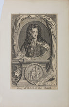 Load image into Gallery viewer, Sir Godfrey Kneller, after. Jacobus Houbraken, after. Portrait of King William the Third. Engraving. 18th century(?).