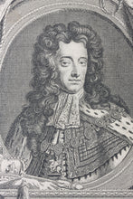Load image into Gallery viewer, Sir Godfrey Kneller, after. Jacobus Houbraken, after. Portrait of King William the Third. Engraving. 18th century(?).