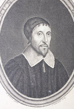 Load image into Gallery viewer, William Dobson, after. Portrait of Edmund Calamy. Engraving by James Caldwell. 18th century.