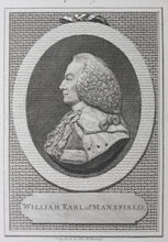 Load image into Gallery viewer, Thomas Holloway. Portrait of William Murray, 1st Earl of Mansfield. Engraving. 1788-1803.