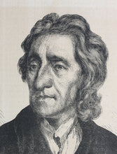 Load image into Gallery viewer, Portrait of John Locke. Wood engraving. 1877.