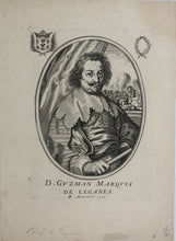Load image into Gallery viewer, Balthasar Moncornet (publisher). Portrait of Diego Felipe de Guzman, Marqués de Leganes. Engraving. 1615-1668.
