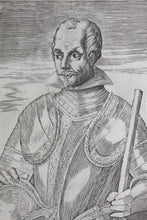 Load image into Gallery viewer, Alonso de Ovalle. Portrait of Capn. D. Francesco Rodriguez del Manzano Y Ovalle. Engraving. 1646.