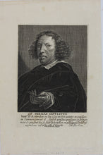 Load image into Gallery viewer, Herman Saftleven, after. Self-Portrait. Engraving by Conraad Waumans. 1649 (c).