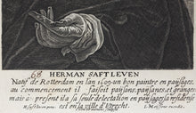 Load image into Gallery viewer, Herman Saftleven, after. Self-Portrait. Engraving by Conraad Waumans. 1649 (c).