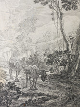 Load image into Gallery viewer, Jan Both. The Two Hinnies. Etching. 1640-1650.