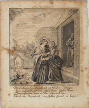 Load image into Gallery viewer, The Visitation. Engraving. Germany. XVIII C.