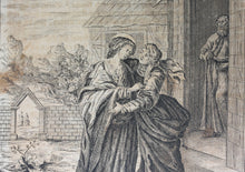 Load image into Gallery viewer, The Visitation. Engraving. Germany. XVIII C.