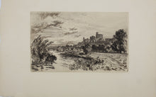 Load image into Gallery viewer, Alfred Dawson. View of Windsor Castle. Etching. 1885.