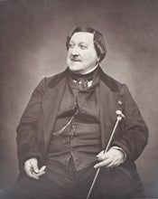 Load image into Gallery viewer, Étienne Carjat. Photo portrait of Rossini. Woodburytype. Ca. 1862.