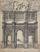 Load image into Gallery viewer, Agostino Veneziano (attributed to), after. Arch of Constantine. Engraving. After 1750.
