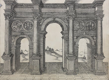 Load image into Gallery viewer, Agostino Veneziano (attributed to), after. Arch of Constantine. Engraving. After 1750.