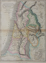 Load image into Gallery viewer, Sidney Hall, after. Map of Palestina Antiqua. Engraving by P.E. Hamm. Mid XIX Century.