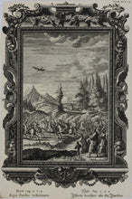 Load image into Gallery viewer, Johann Melchior Füssli, after. Men Battling on Horses. Engraving by Johann Georg Pintz. 1735.