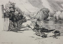 Load image into Gallery viewer, Félix-Henri Bracquemond. La Seine au bas Meudon. Etching. 1868.