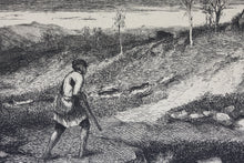 Load image into Gallery viewer, Alexandre-Gabriel Decamps, after. Fox Hunting. Etching by Daniel Mordant. Late 19th to early 20th c.