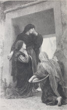 Load image into Gallery viewer, William-Adolphe Bouguereau, after. The holy women at the tomb. Etching by Georges Henri Manesse. 1895.