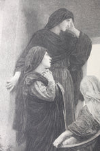 Load image into Gallery viewer, William-Adolphe Bouguereau, after. The holy women at the tomb. Etching by Georges Henri Manesse. 1895.