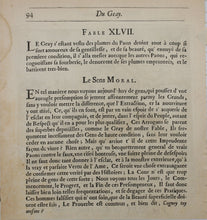 Load image into Gallery viewer, Francis Barlow. XLVI. The Lion, Ass, and Cock. From Aesop's Fables. Etching. 1666.