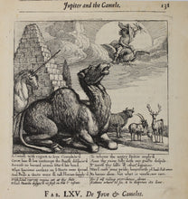 Load image into Gallery viewer, Francis Barlow. LXV. Jupiter and the Camels. From Aesop's Fables. Etching. 1666.
