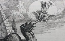 Load image into Gallery viewer, Francis Barlow. LXV. Jupiter and the Camels. From Aesop's Fables. Etching. 1666.