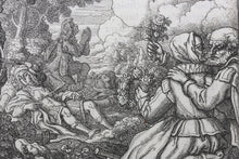 Load image into Gallery viewer, Francis Barlow. LXI. Cupid and Death. From Aesop's Fables. Etching. 1666.