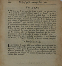 Load image into Gallery viewer, Francis Barlow. CV. The Forrester and Lion. From Aesop's Fables. Etching. 1666.